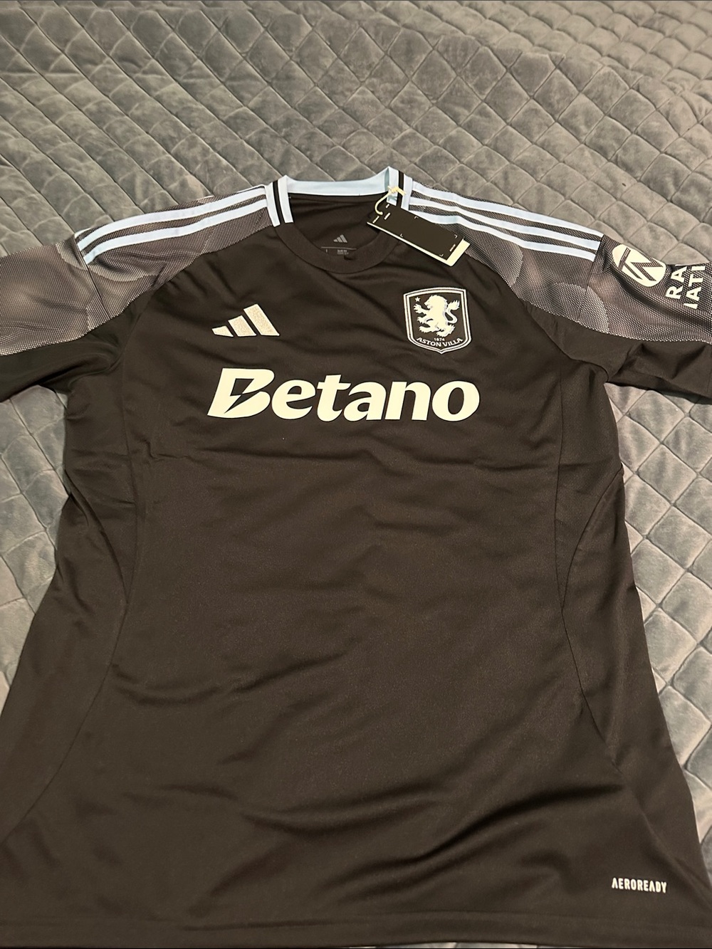 adidas Black Jersey with Light Gray Accents